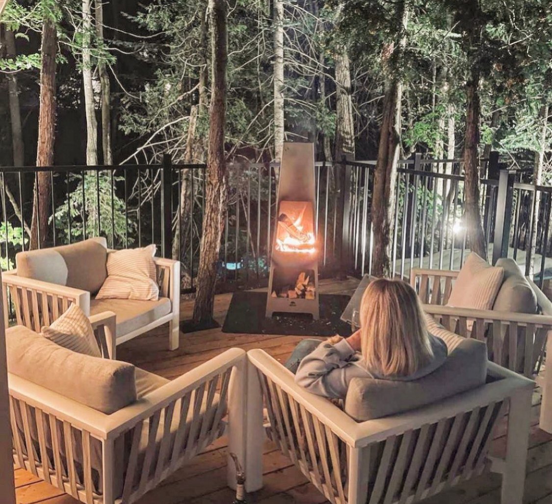 Jøtul outdoor fireplace on Instagram