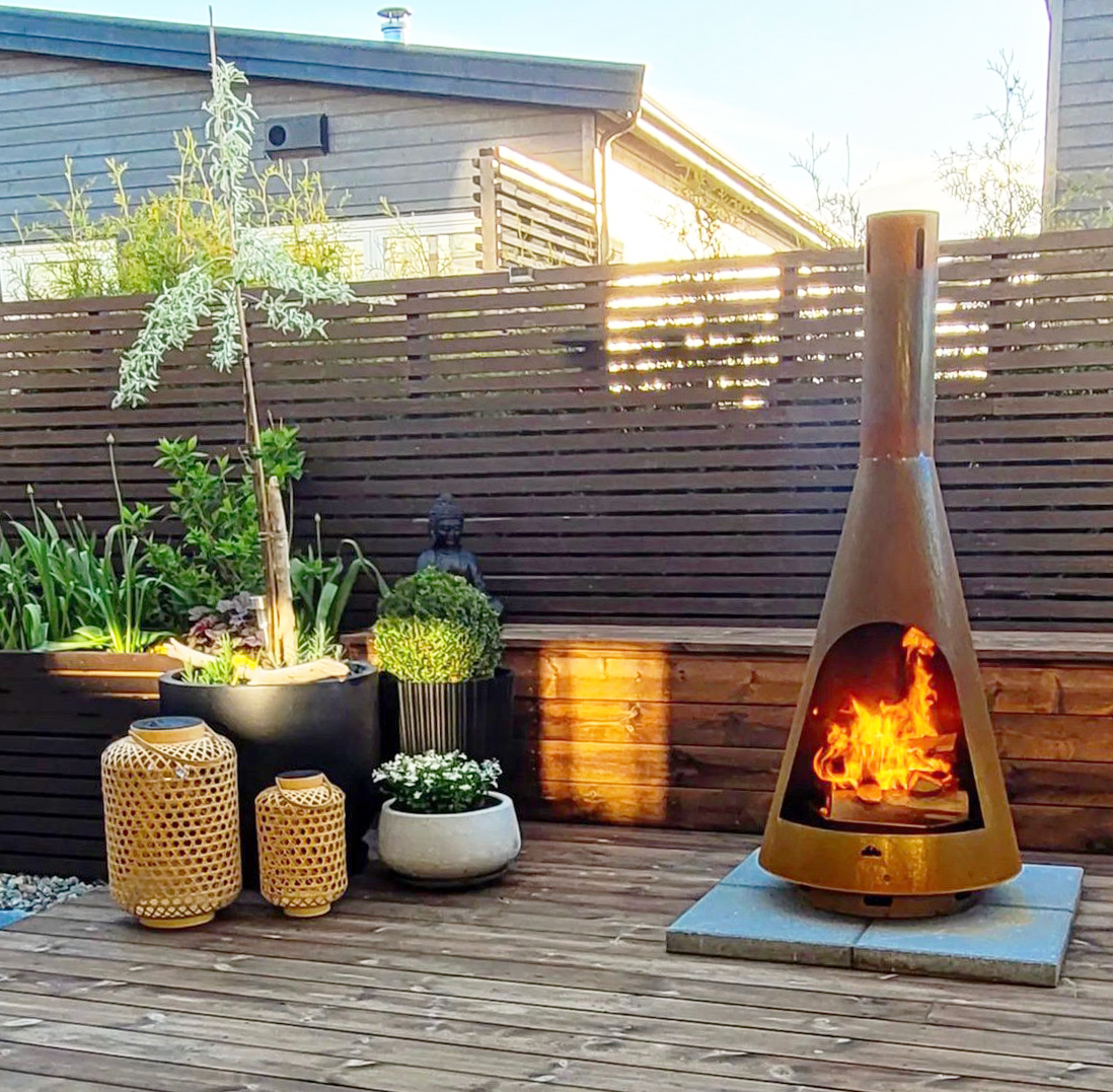 Jøtul outdoor fireplace on Instagram