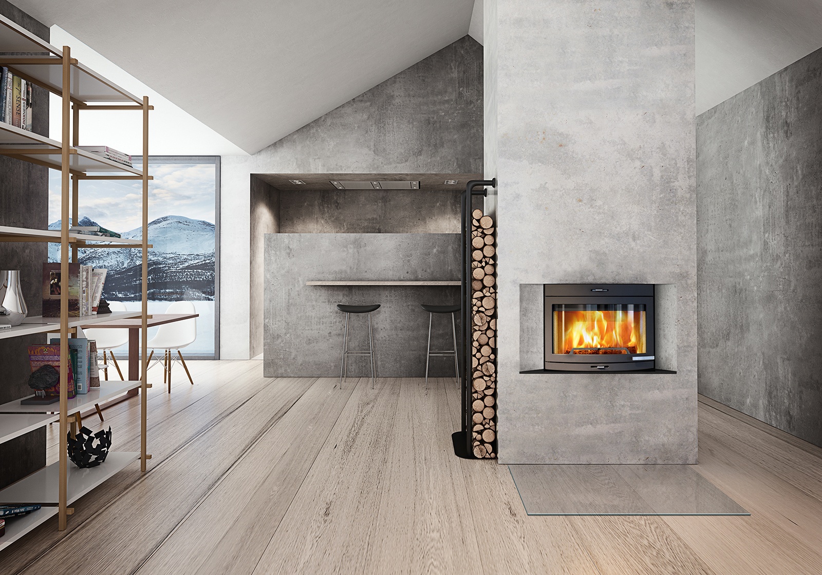 JØTUL I 400 PANORAMA | Wood inserts - Modern