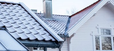 White house with chimney