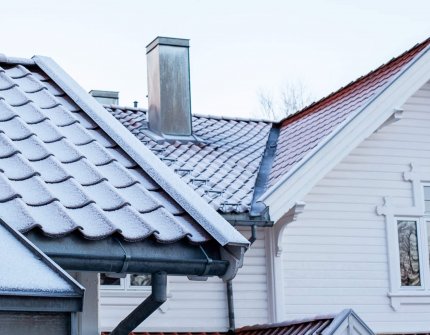 White house with chimney