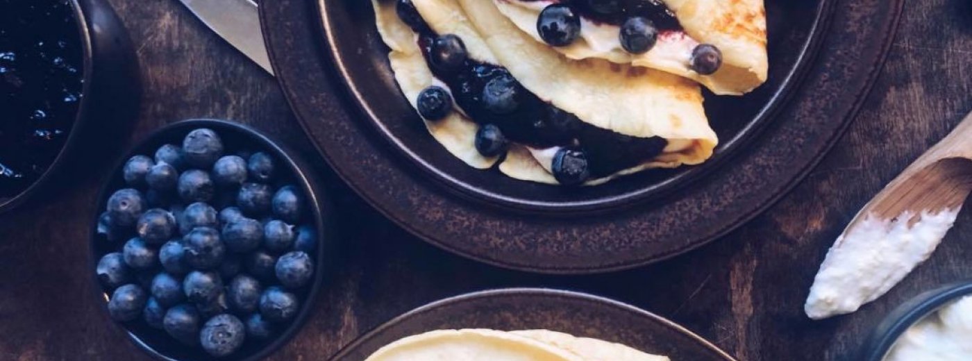 Blueberry pancakes