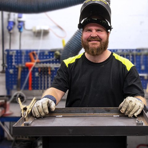 Man working in a Jøul workshop